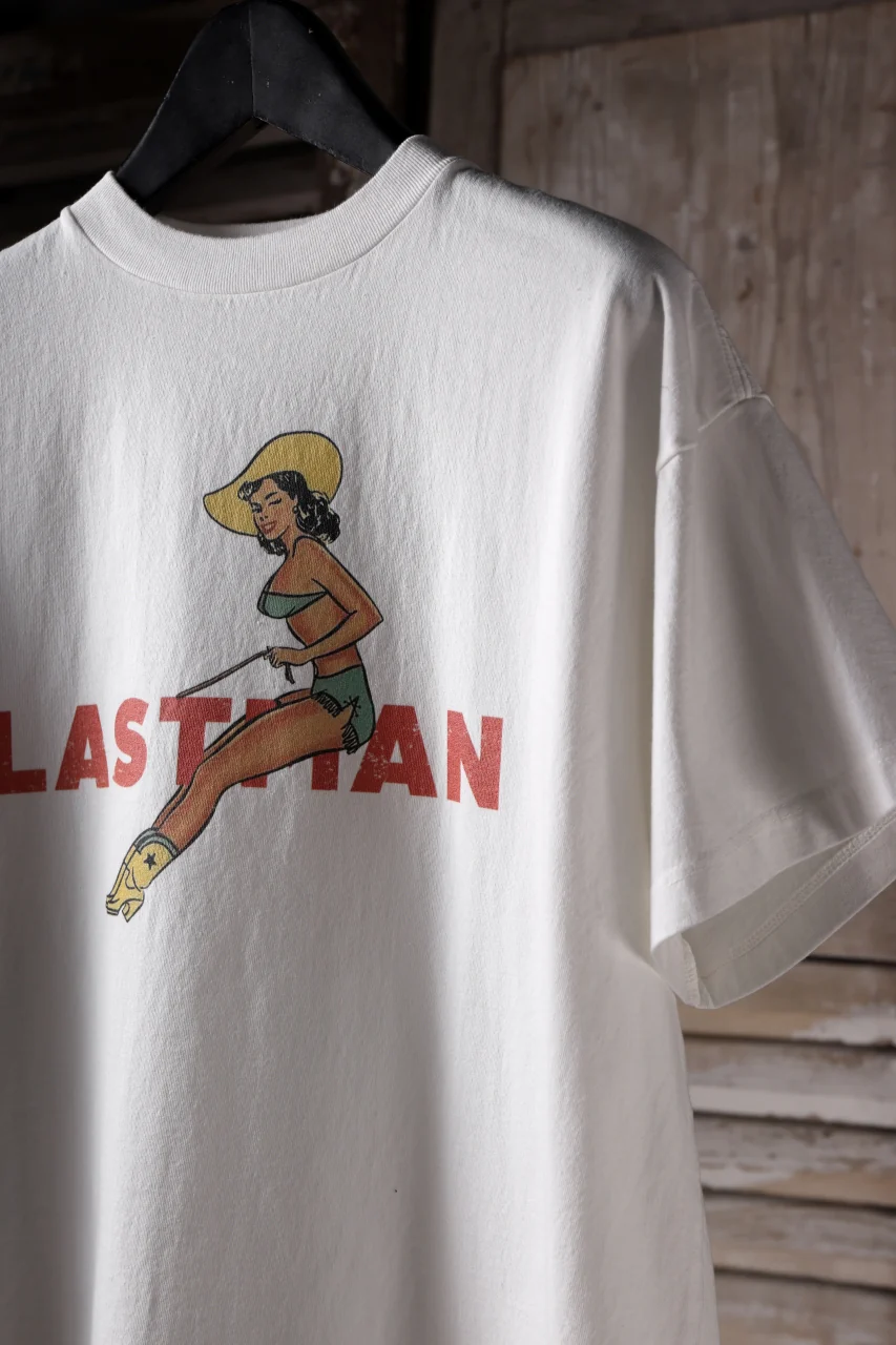 LASTMAN PRINTED TEE -COW GIRL- (WHITE) - Image 13