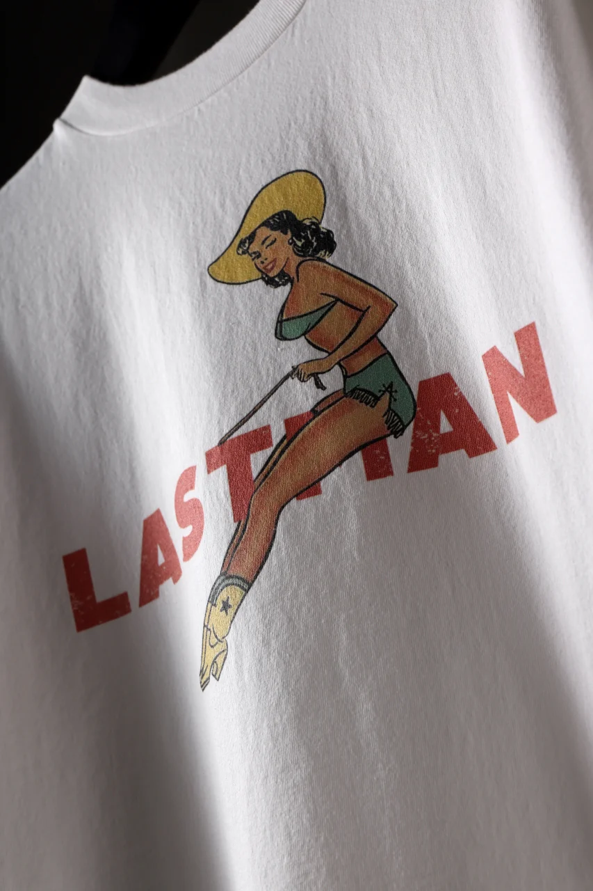 LASTMAN PRINTED TEE -COW GIRL- (WHITE) - Image 16