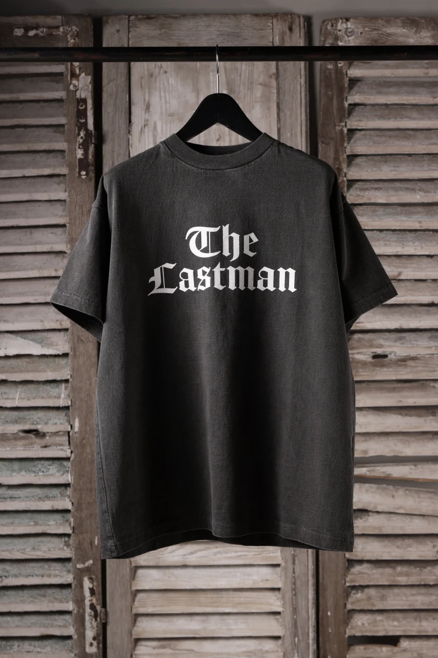 LASTMAN PRINTED TEE -LM TIMES- (BLACK) - Image 11