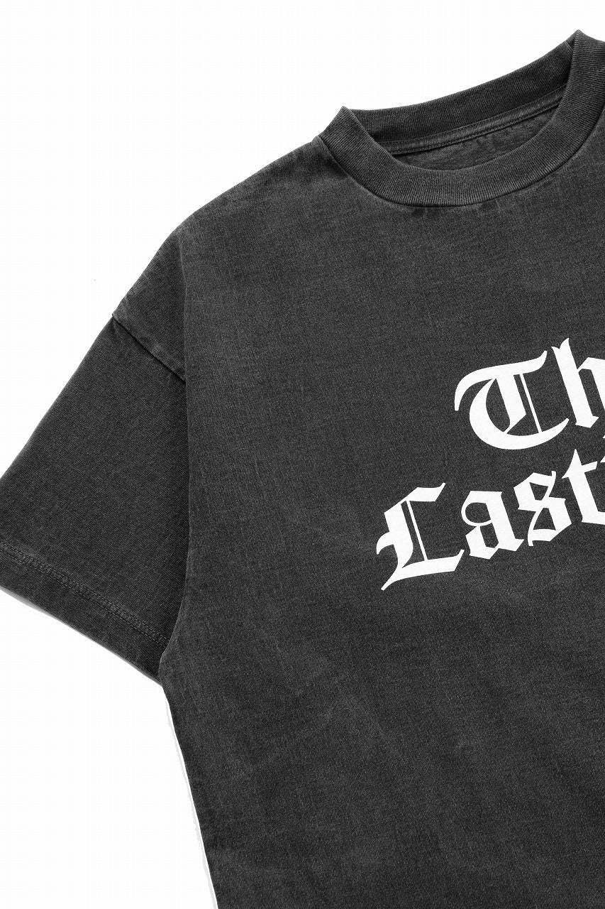 LASTMAN PRINTED TEE -LM TIMES- (BLACK) - Image 6