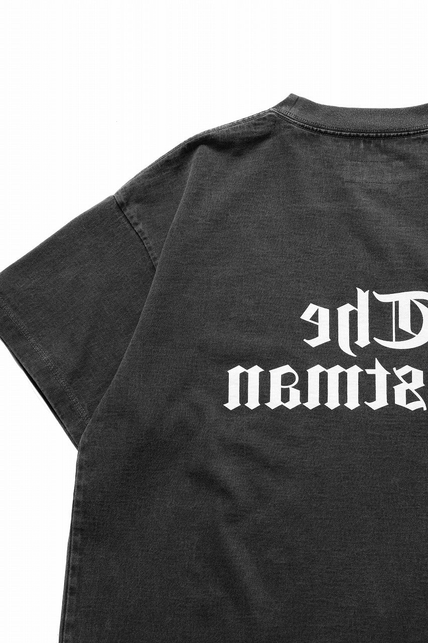 LASTMAN PRINTED TEE -LM TIMES- (BLACK) - Image 8