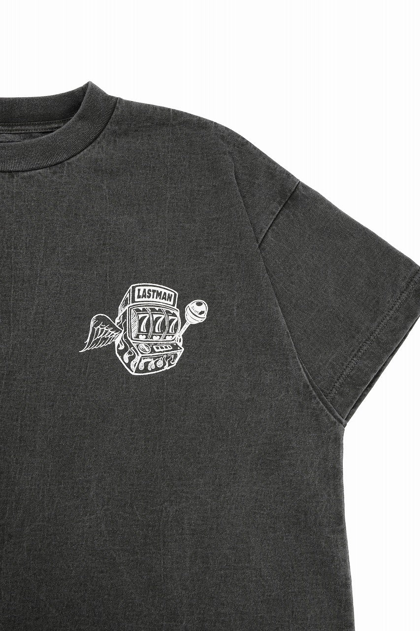 LASTMAN PRINTED TEE SHIRTS -SLOT- (BLACK) - Image 4