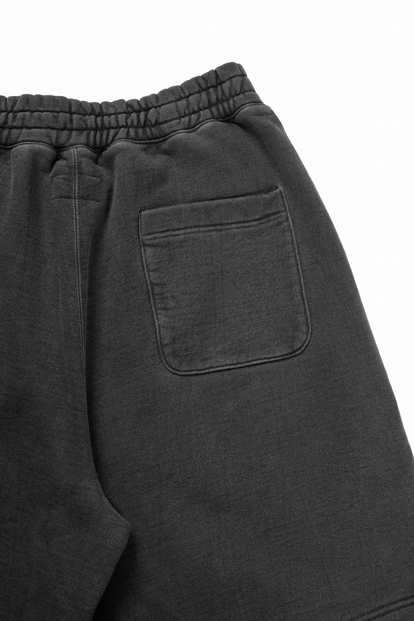 LASTMAN LOGO SWEAT SHORTS (BLACK) - Image 10