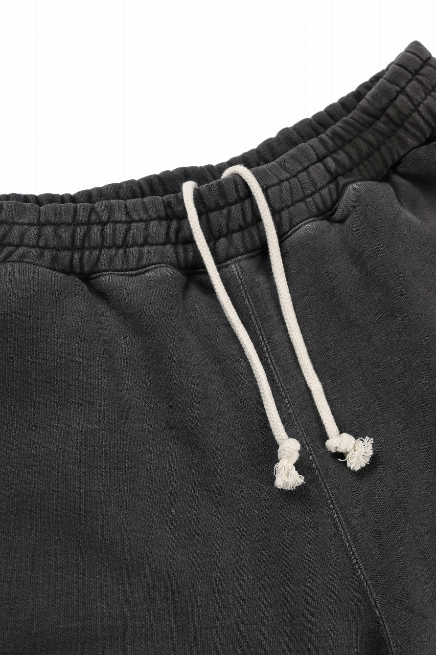 LASTMAN LOGO SWEAT SHORTS (BLACK) - Image 8