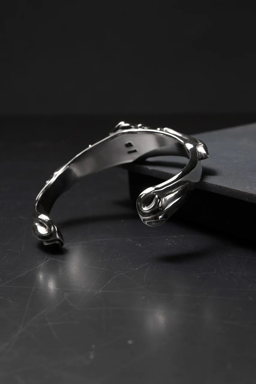 Loud Style Design - GET IN THE RING - ALL NIGHTMARE LONG - "LBG-001" SILVER BANGLE - Image 3