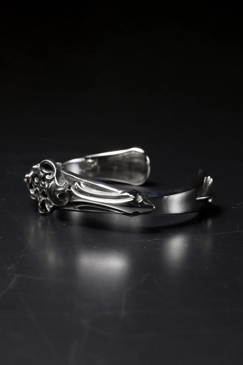 Loud Style Design - GET IN THE RING - ALL NIGHTMARE LONG - "LBG-001" SILVER BANGLE - Image 6