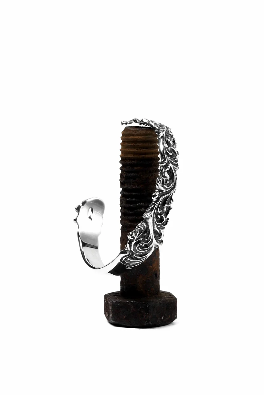 Loud Style Design - GET IN THE RING "ARABESQUE" SILVER BANGLE - Image 13