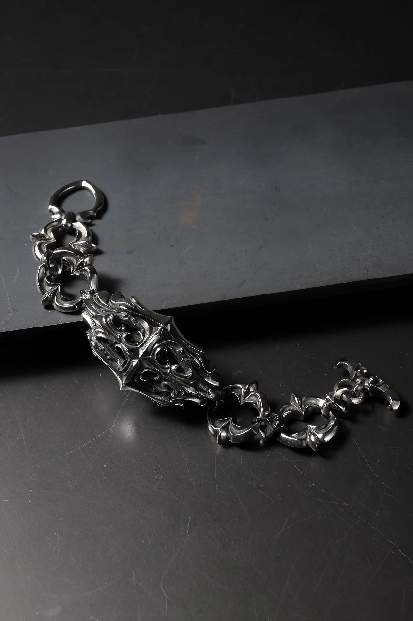 Loud Style Design - GET IN THE RING - DEMONIC FUEL - "LGB-007" SILVER BRACELET