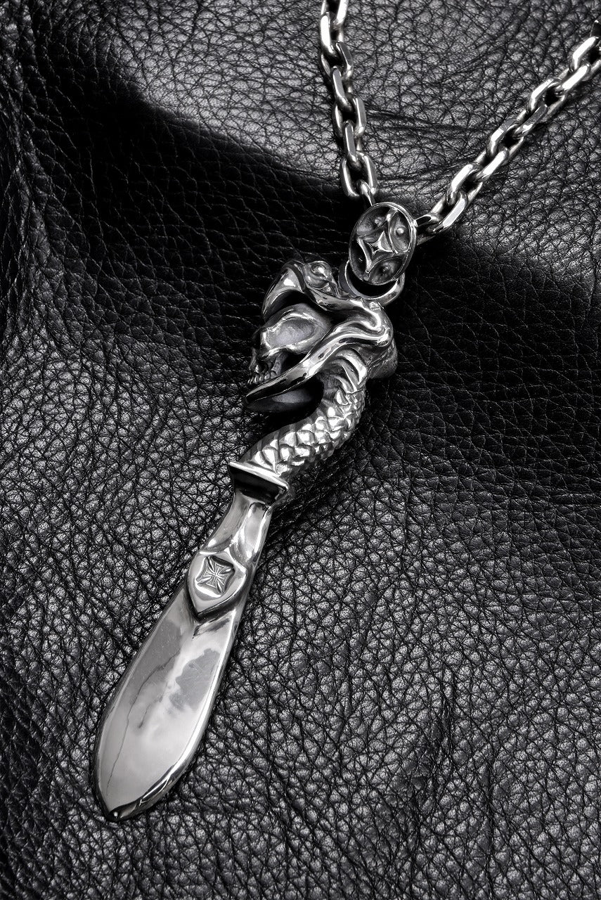 Loud Style Design - GET IN THE RING - LOUD SLASHER - "LGN-108" SILVER NECKLACE