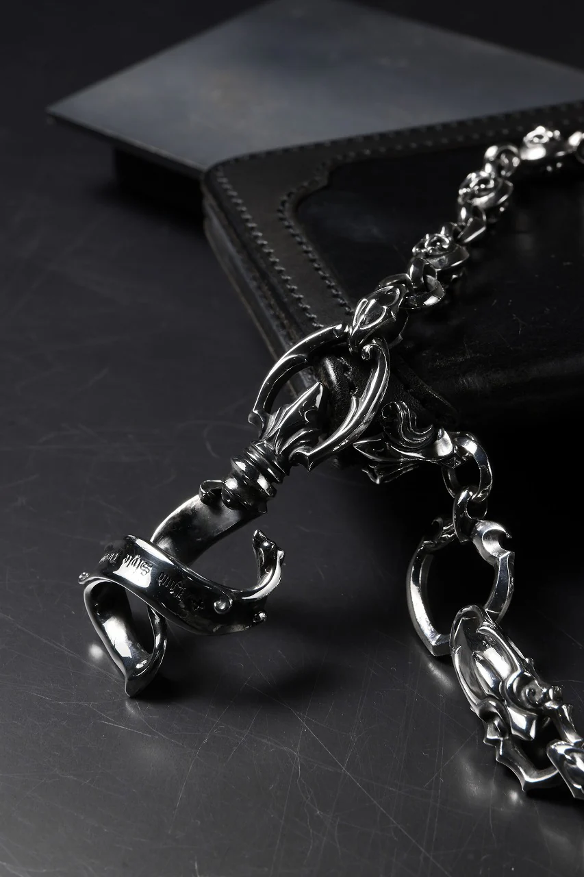 【最短出荷可能】Loud Style Design - GET IN THE RING - "UWC-017" SILVER WALLET CHAIN - Image 15