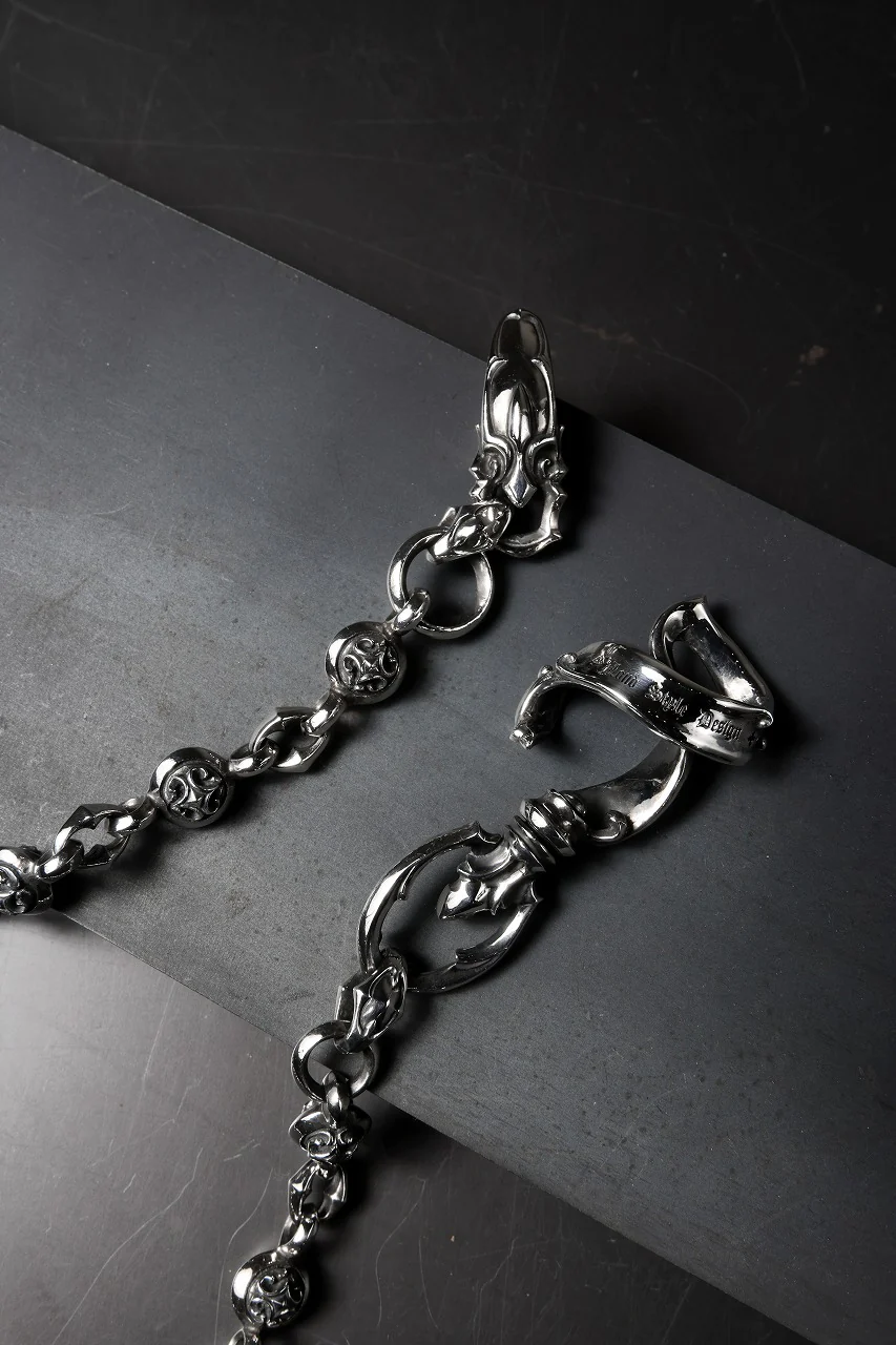 【最短出荷可能】Loud Style Design - GET IN THE RING - "UWC-017" SILVER WALLET CHAIN - Image 6