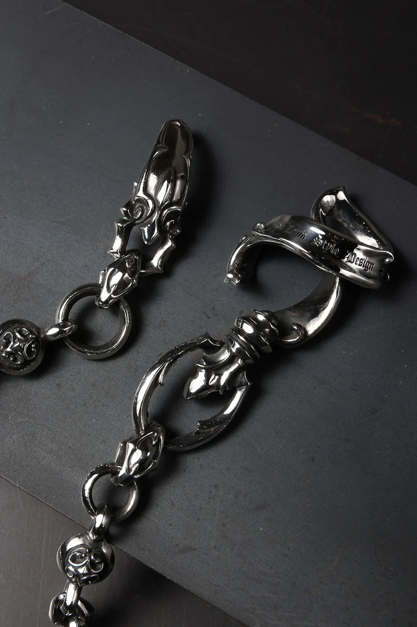 【最短出荷可能】Loud Style Design - GET IN THE RING - "UWC-017" SILVER WALLET CHAIN - Image 7