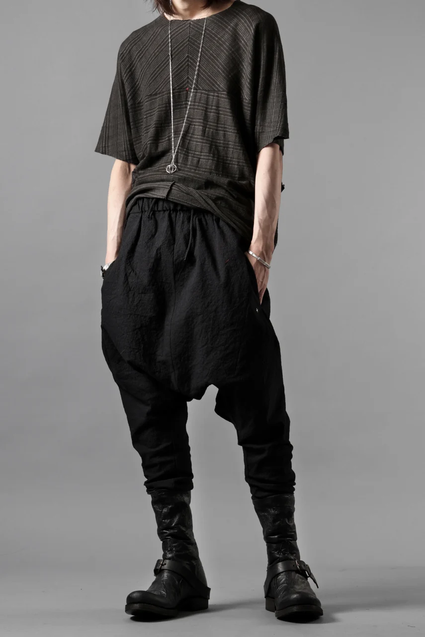m.a+ 2 vertical pocket elastic waist sarrouel / PU521 CVPS (BLACK) - Image 12