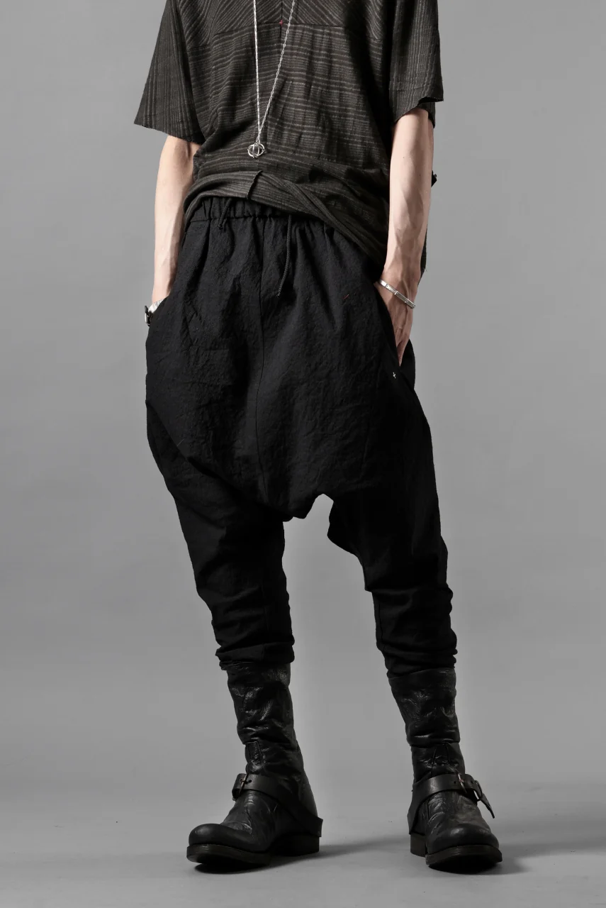 m.a+ 2 vertical pocket elastic waist sarrouel / PU521 CVPS (BLACK) - Image 13