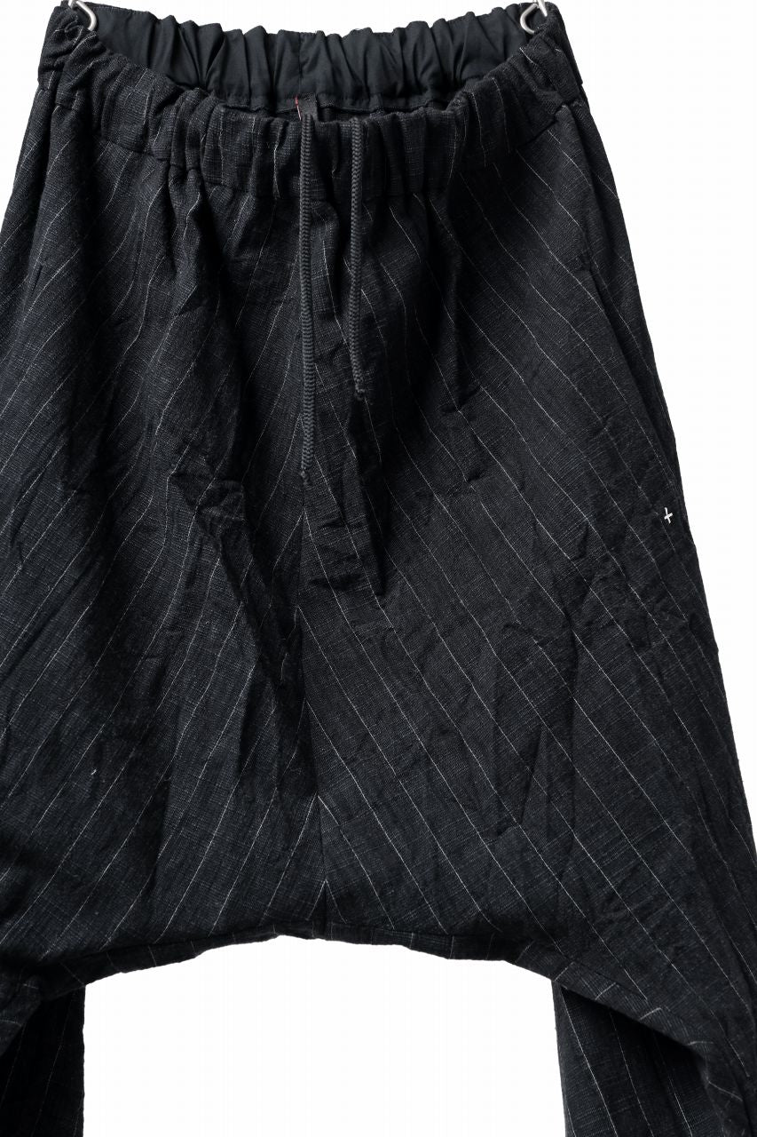 m.a+ 2 vertical pocket elastic waist sarrouel / PU521/CWST (BLACK/WHITE) - Image 6