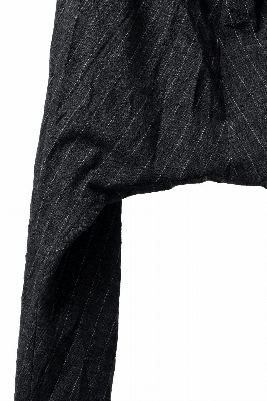 m.a+ 2 vertical pocket elastic waist sarrouel / PU521/CWST (BLACK/WHITE) - Image 8