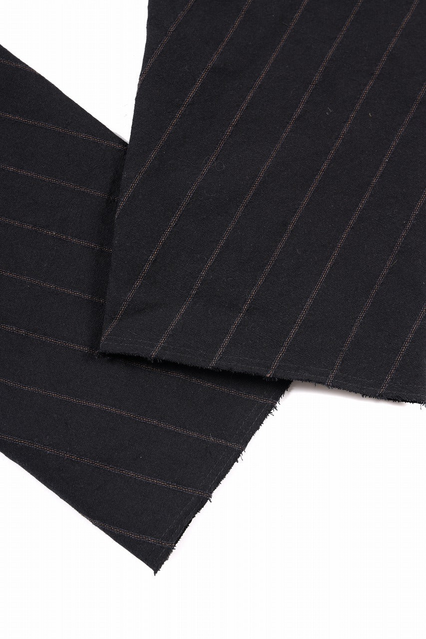 m.a+ 2 vertical pocket elastic waist sarrouel / PU521 LCST(BLACK STRIPE) - Image 10