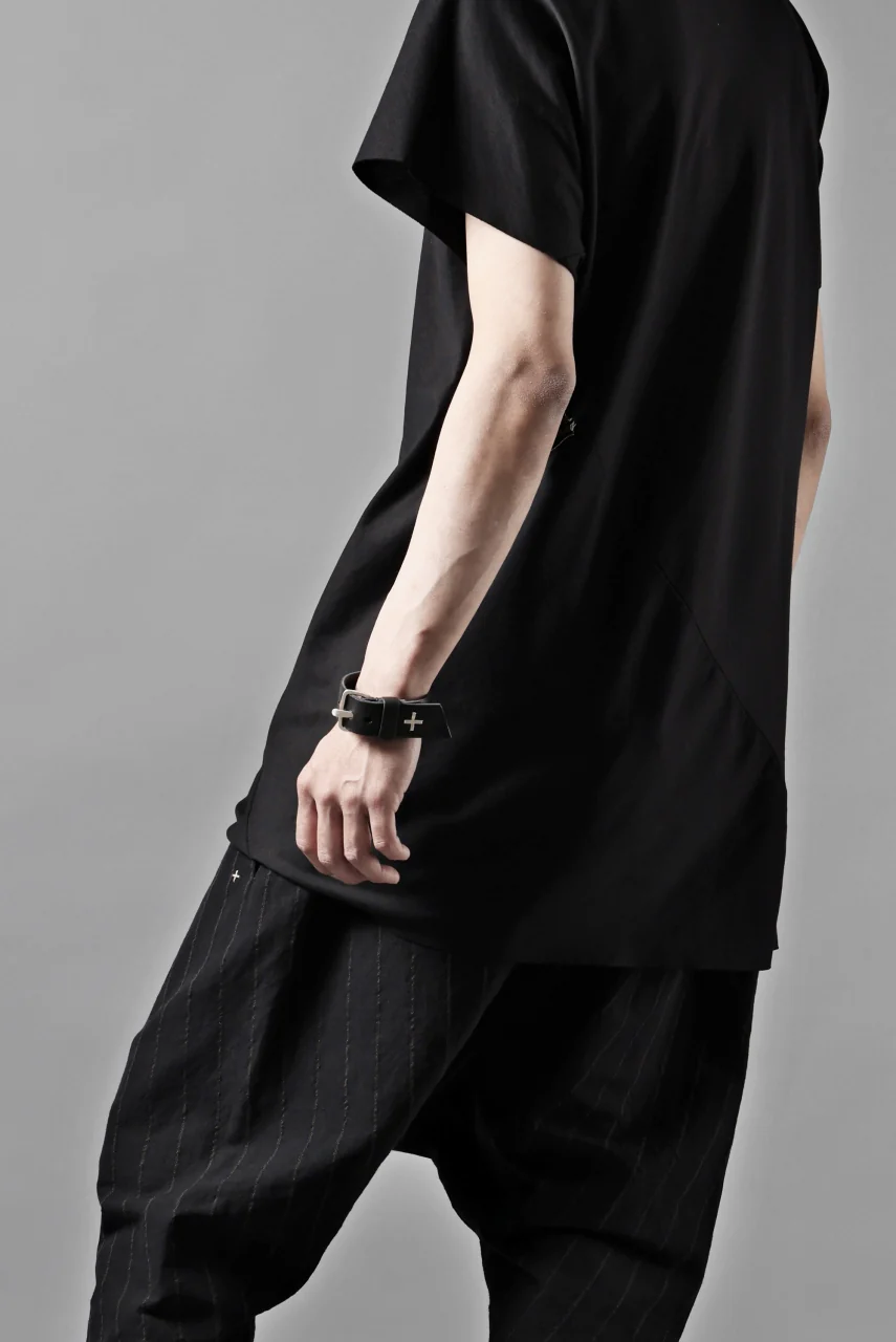m.a+ 2 vertical pocket elastic waist sarrouel / PU521 LCST(BLACK STRIPE) - Image 14