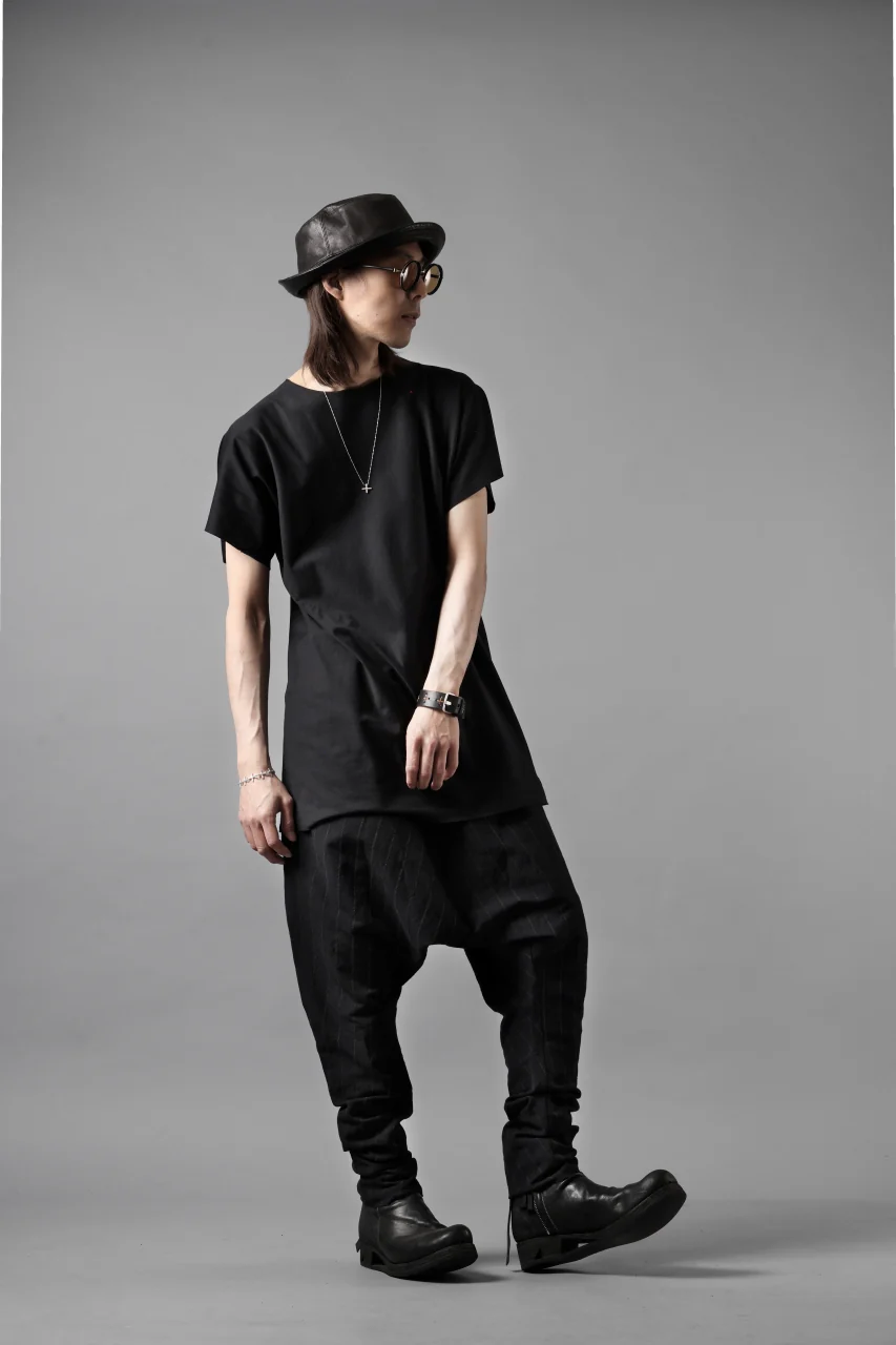 m.a+ 2 vertical pocket elastic waist sarrouel / PU521 LCST(BLACK STRIPE) - Image 15