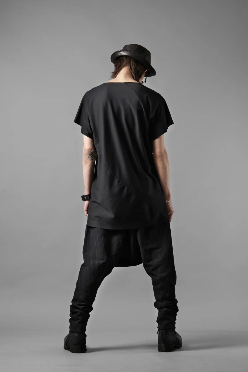 m.a+ 2 vertical pocket elastic waist sarrouel / PU521 LCST(BLACK STRIPE) - Image 16