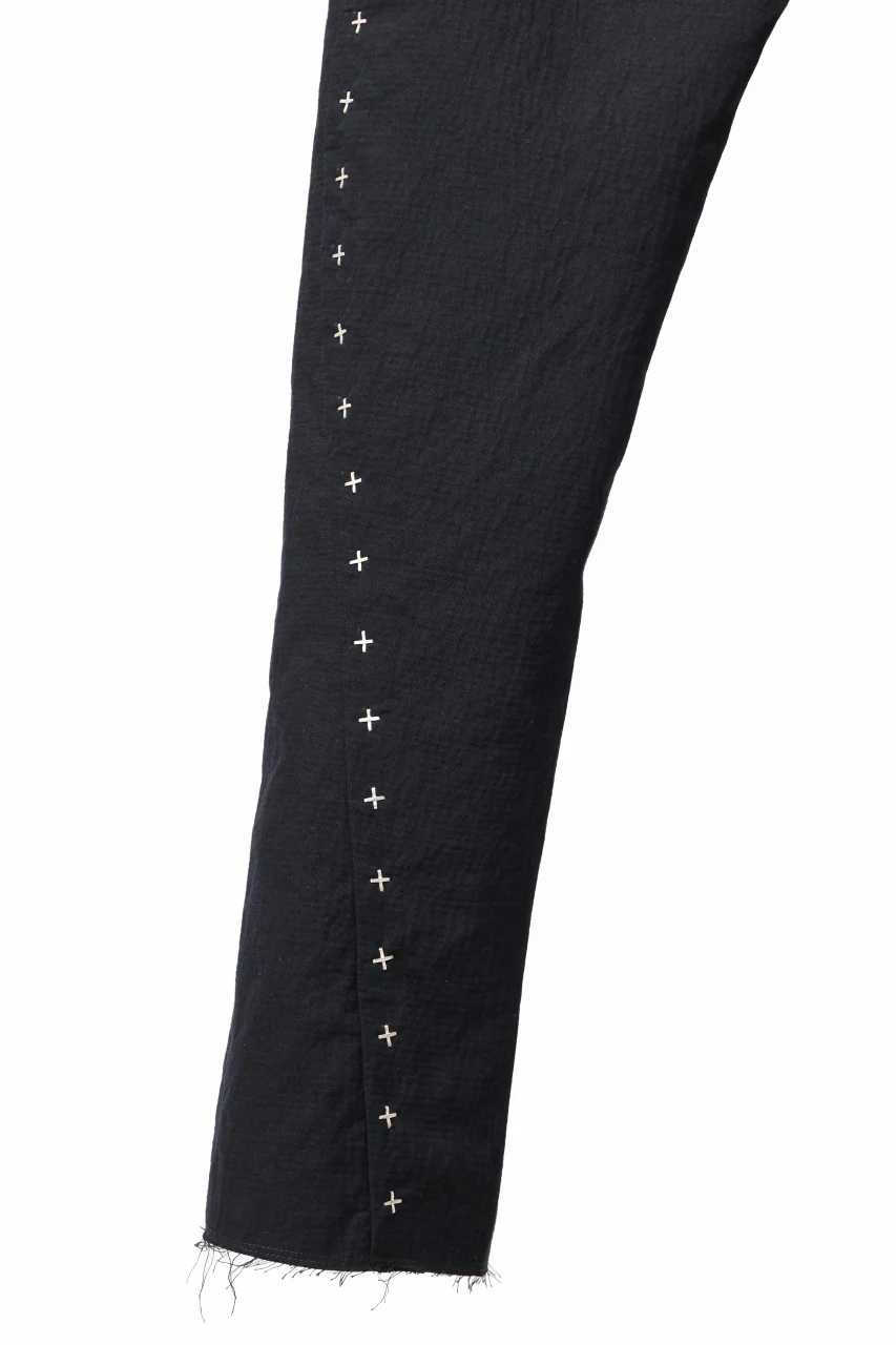 m.a+ 3 pocket silver cross studds tight pants / P1CM/S/CM4 (BLACK) - Image 11
