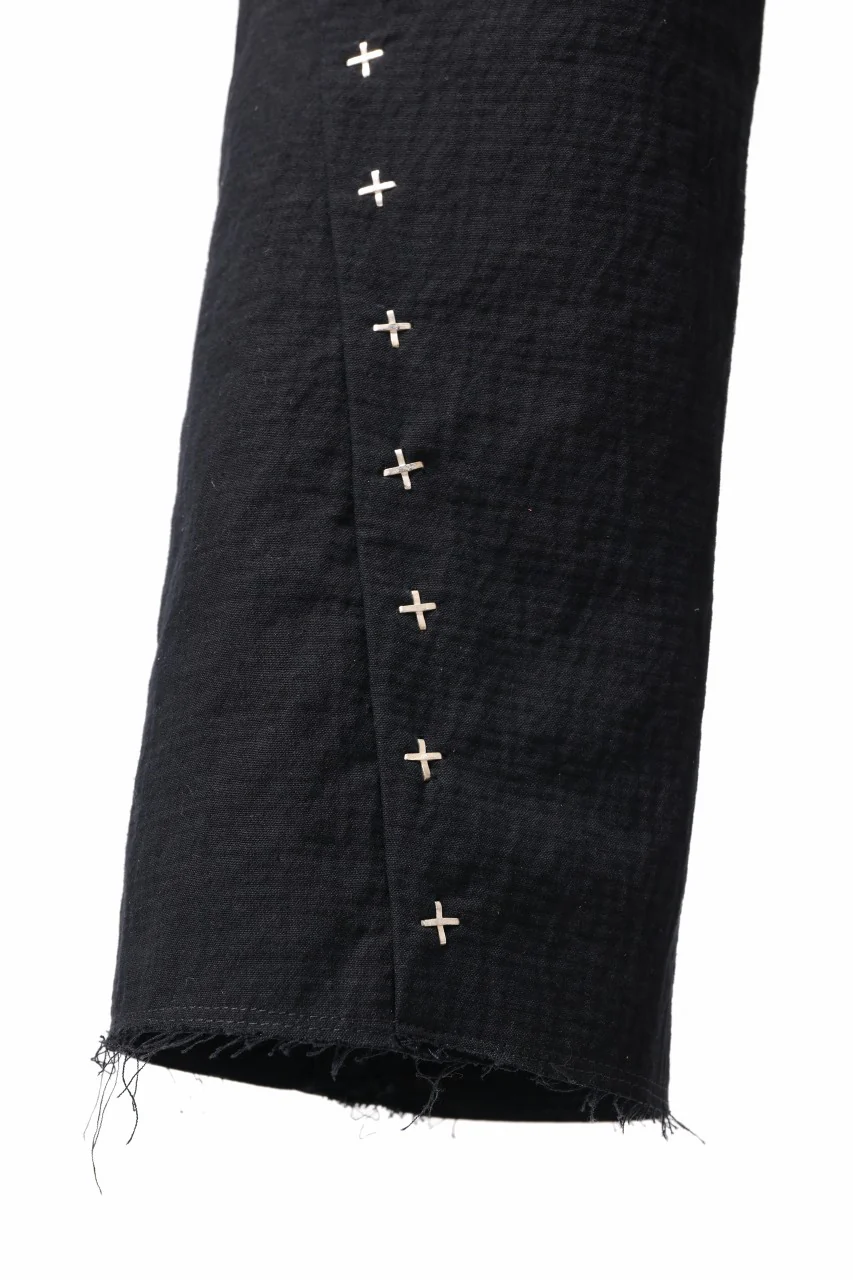 m.a+ 3 pocket silver cross studds tight pants / P1CM/S/CM4 (BLACK) - Image 12