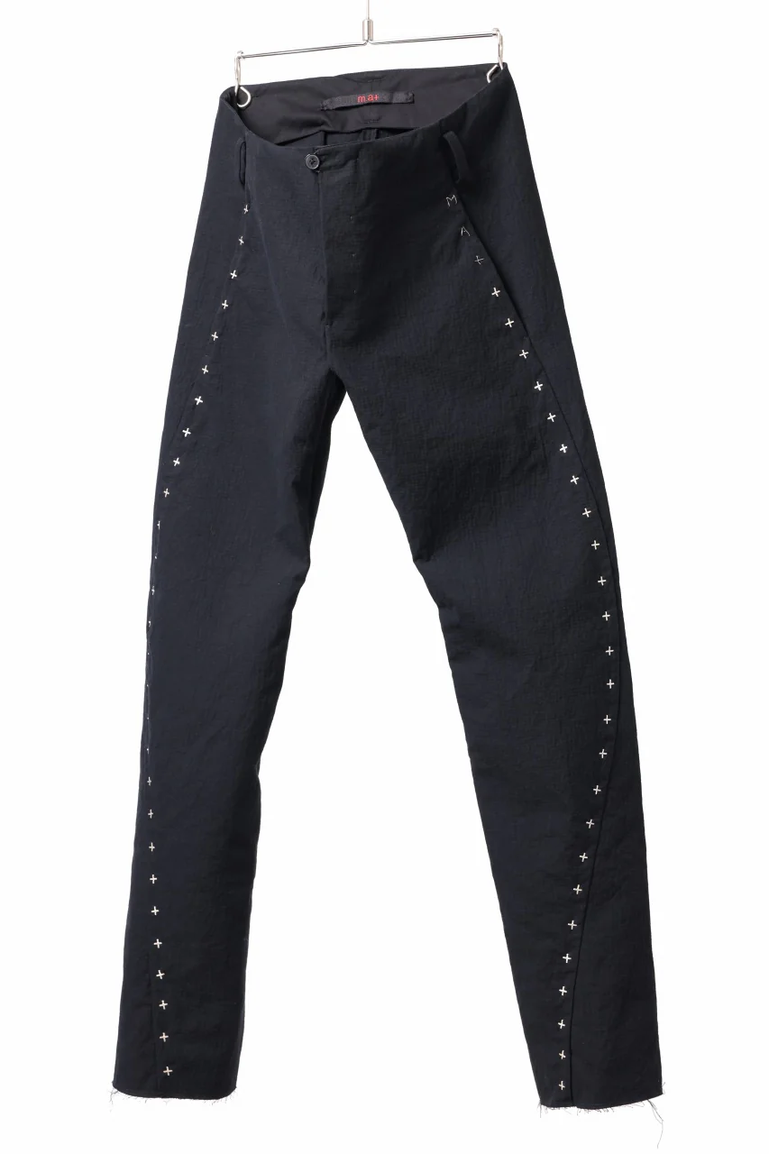 m.a+ 3 pocket silver cross studds tight pants / P1CM/S/CM4 (BLACK) - Image 3