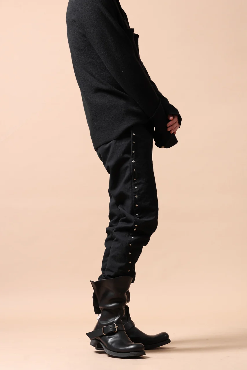 m.a+ 3 pocket silver cross studds tight pants / P1CM/S/CM4 (BLACK) - Image 34