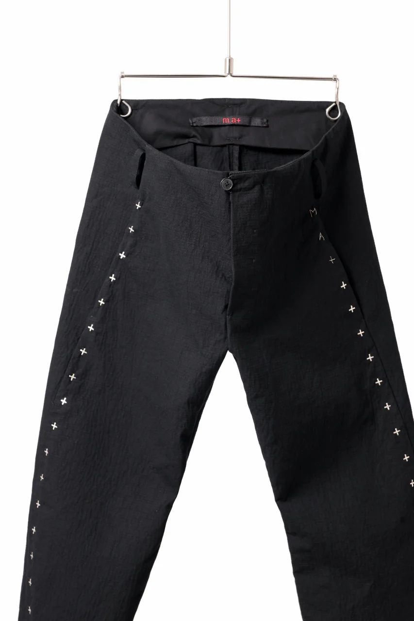 m.a+ 3 pocket silver cross studds tight pants / P1CM/S/CM4 (BLACK) - Image 7