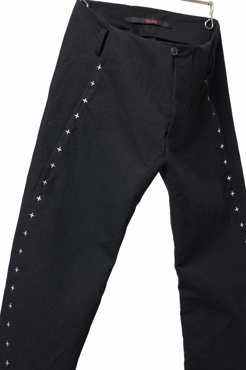 m.a+ 3 pocket silver cross studds tight pants / P1CM/S/CM4 (BLACK) - Image 9