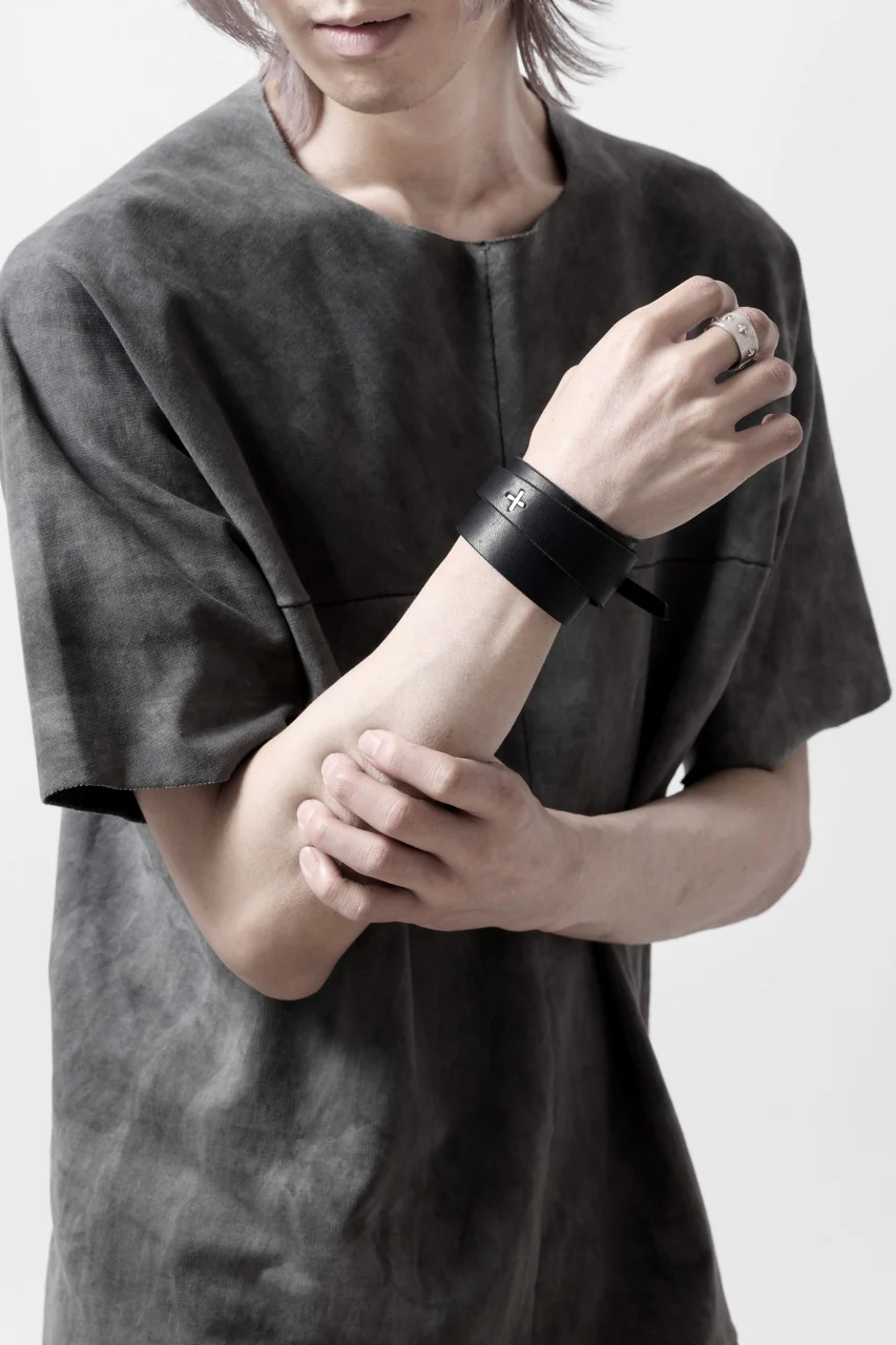 m.a+ croissant wrist band #2 / A-F0K3/GR3,0 (BLACK) - Image 20