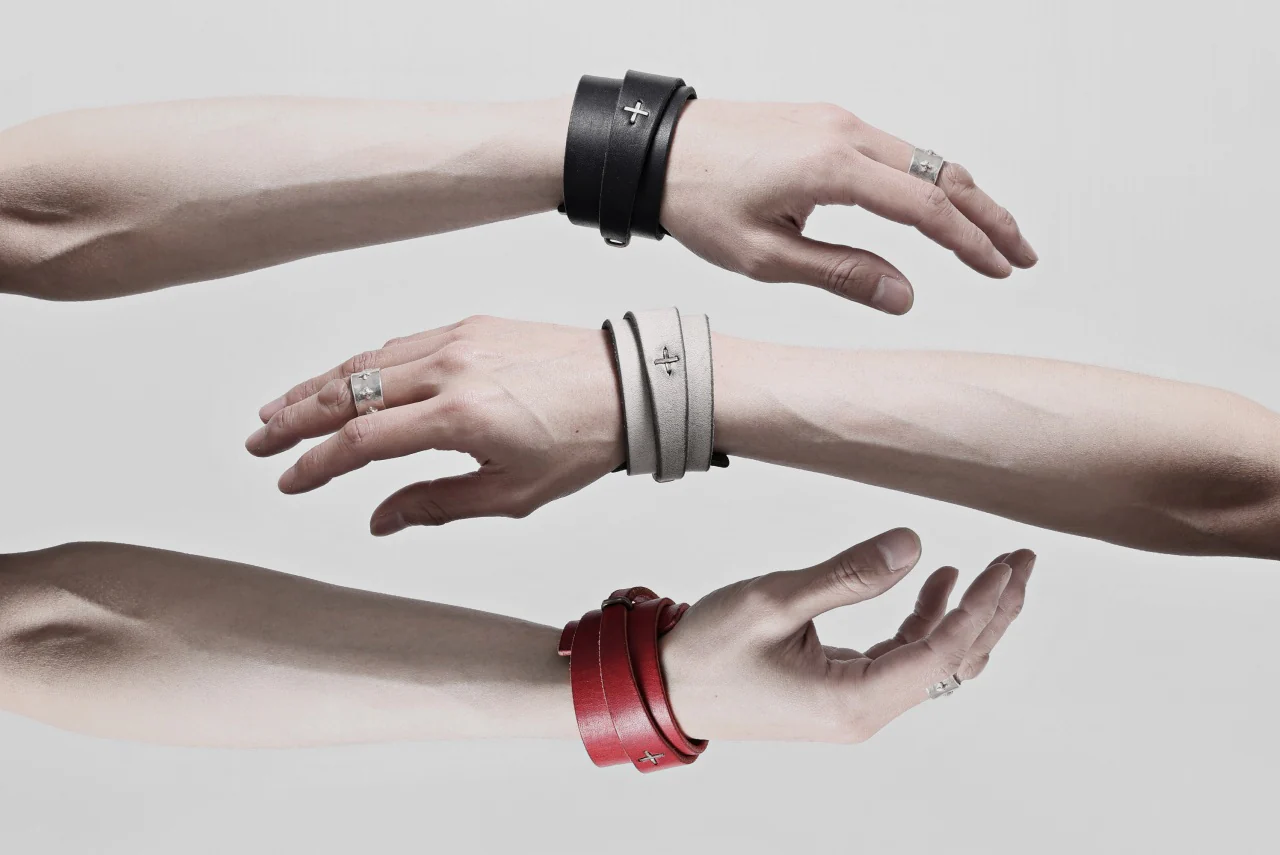 m.a+ croissant wrist band #2 / A-F0K3/GR3,0 (BLACK) - Image 27