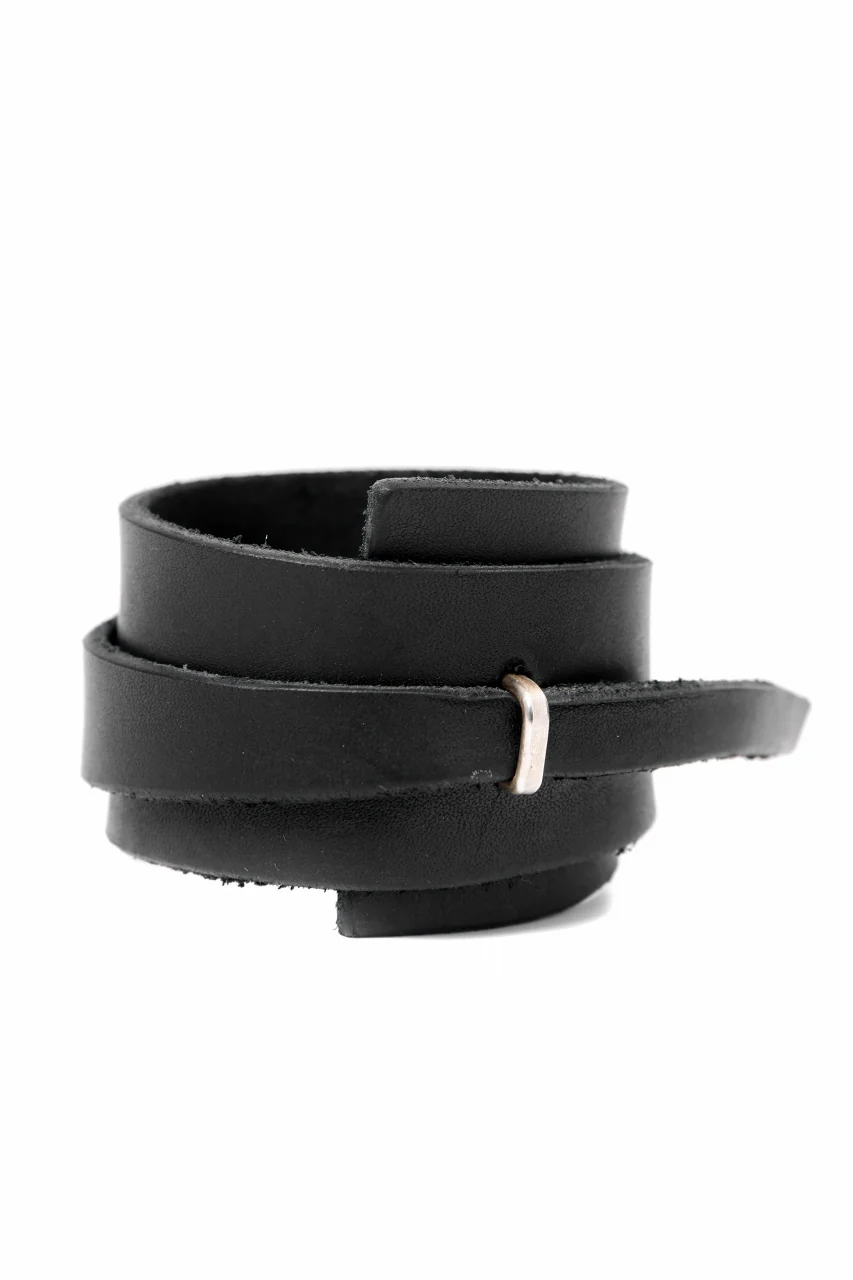 m.a+ croissant wrist band / A-F0K3/GR3,0 (BLACK) - Image 4