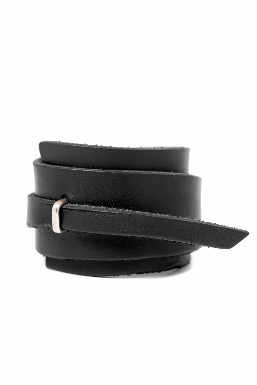 m.a+ croissant wrist band / A-F0K3/GR3,0 (BLACK) - Image 5