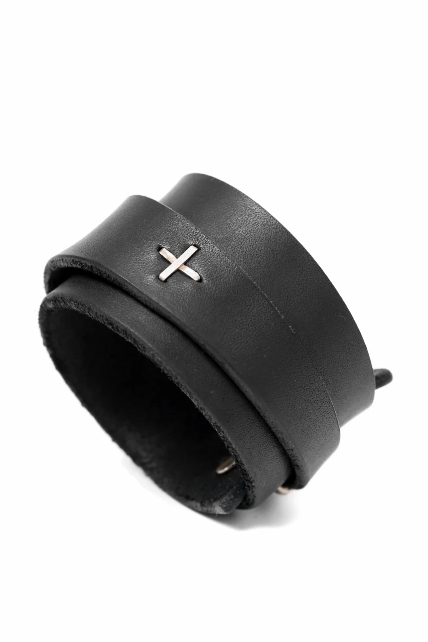 m.a+ croissant wrist band / A-F0K3/GR3,0 (BLACK) - Image 7
