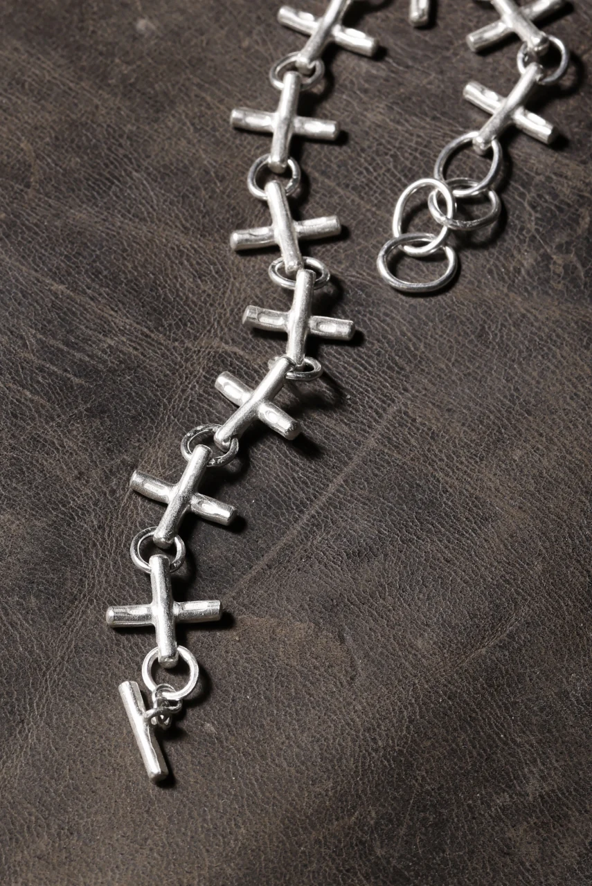m.a+ cross multiple silver cross bracelet / AB+++ AG (SILVER) - Image 11