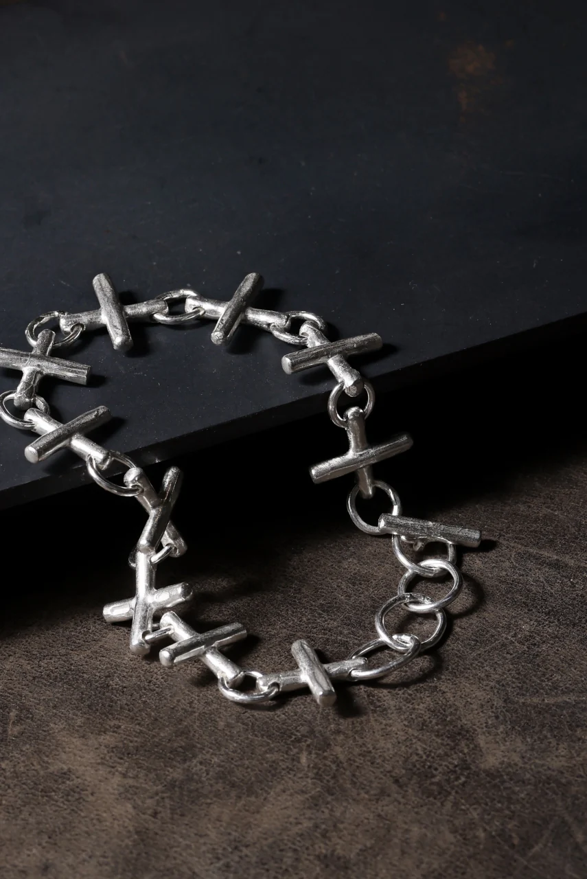 m.a+ cross multiple silver cross bracelet / AB+++ AG (SILVER) - Image 15