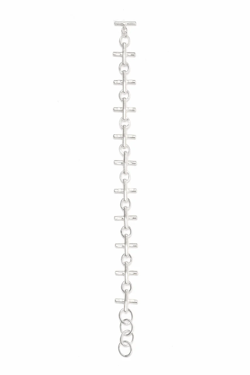 m.a+ cross multiple silver cross bracelet / AB+++ AG (SILVER) - Image 4