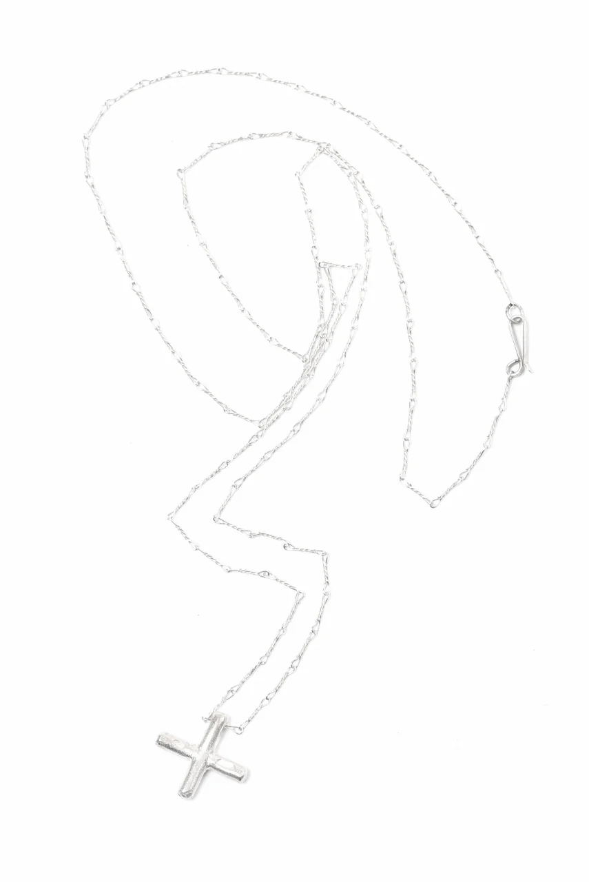m.a+ cross pendant 60cm chain / AC60/C5/AG (SILVER)