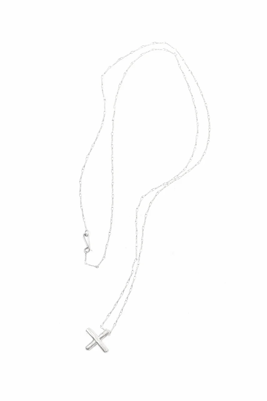 m.a+ cross pendant 60cm chain / AC60/C5/AG (SILVER) - Image 6