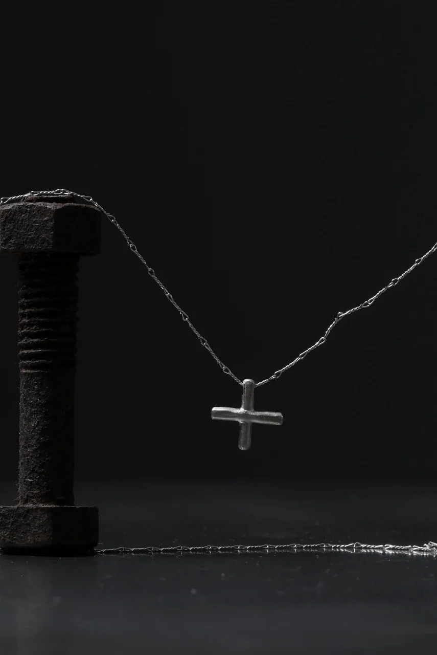 m.a+ cross pendant 60cm chain / AC60/C5/AG (SILVER) - Image 18