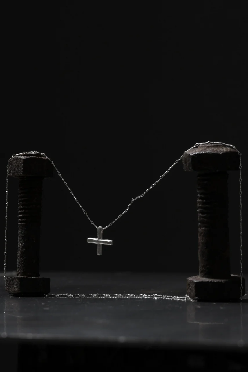 m.a+ cross pendant 60cm chain / AC60/C5/AG (SILVER) - Image 19