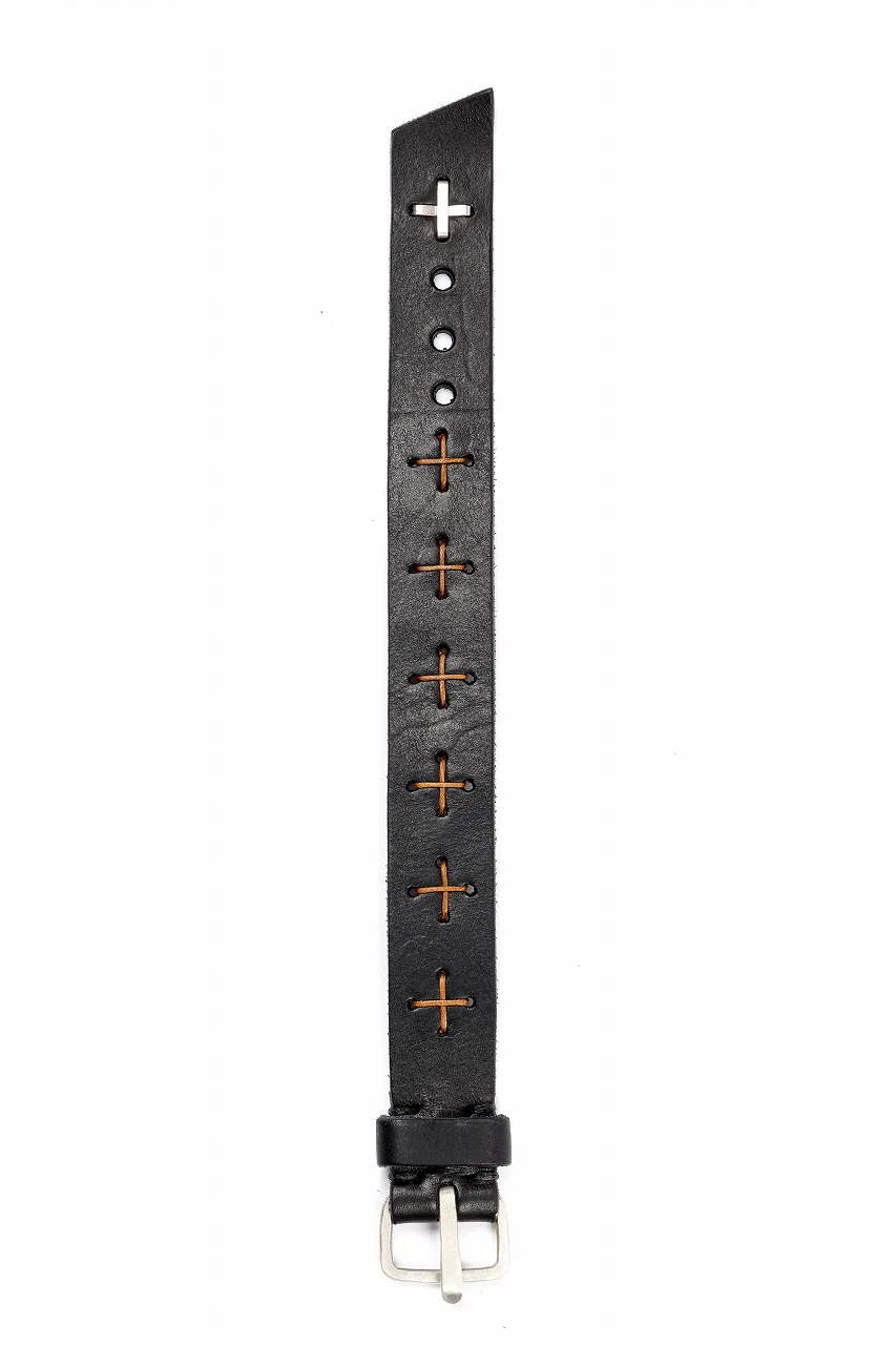 m.a+ cross stitched med wrist band / A-F8E1 GR 3,0 (BLACK) - Image 10