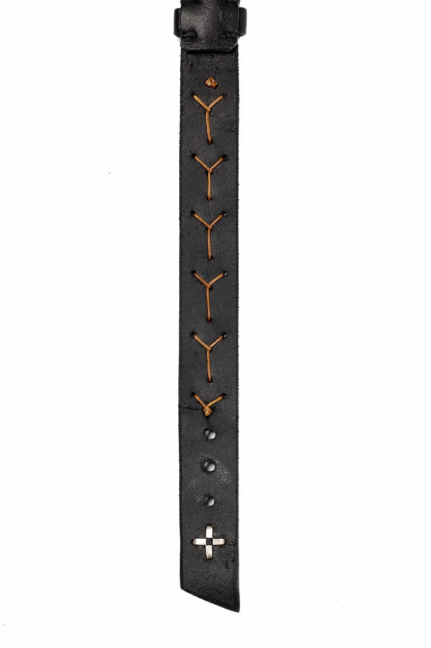 m.a+ cross stitched med wrist band / A-F8E1 GR 3,0 (BLACK) - Image 14