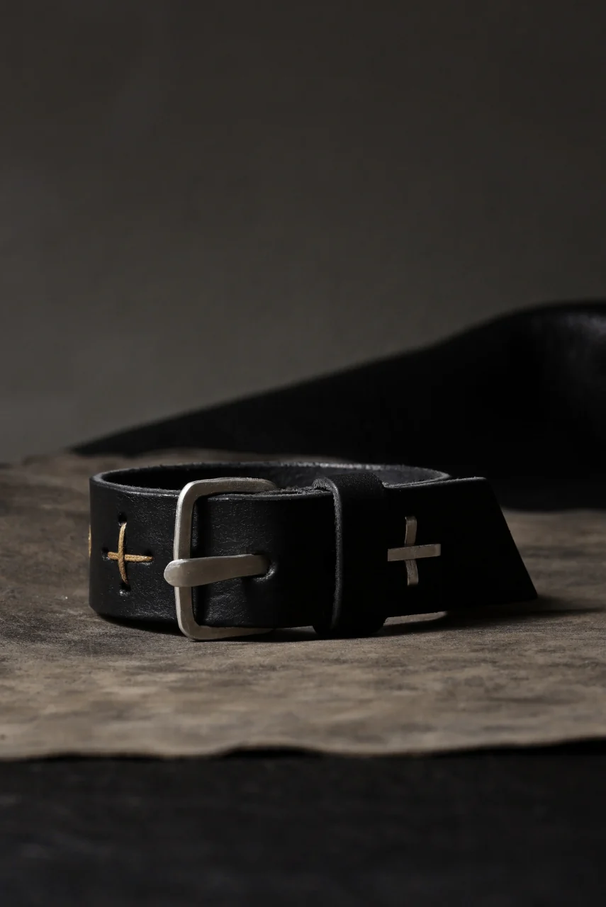 m.a+ cross stitched med wrist band / A-F8E1 GR 3,0 (BLACK) - Image 18