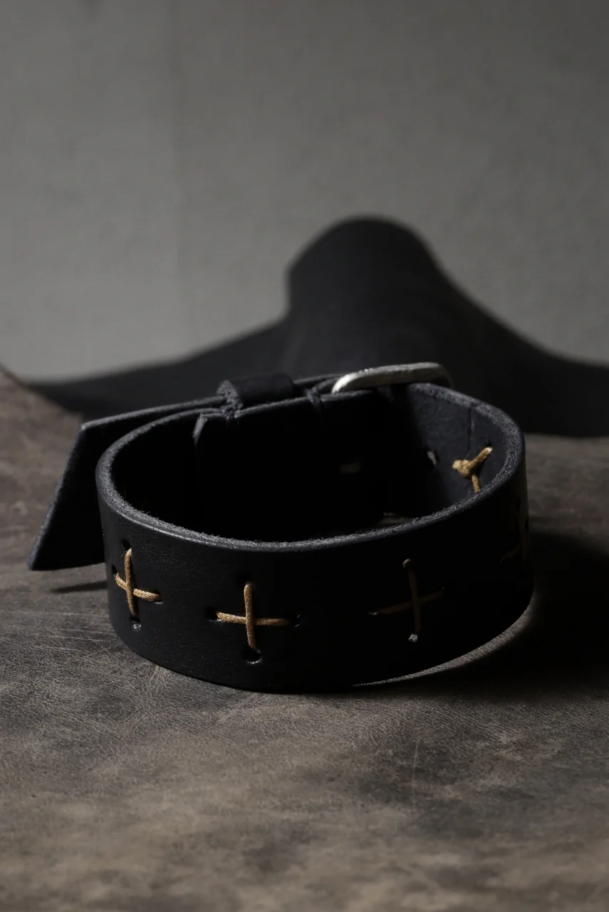 m.a+ cross stitched med wrist band / A-F8E1 GR 3,0 (BLACK) - Image 19