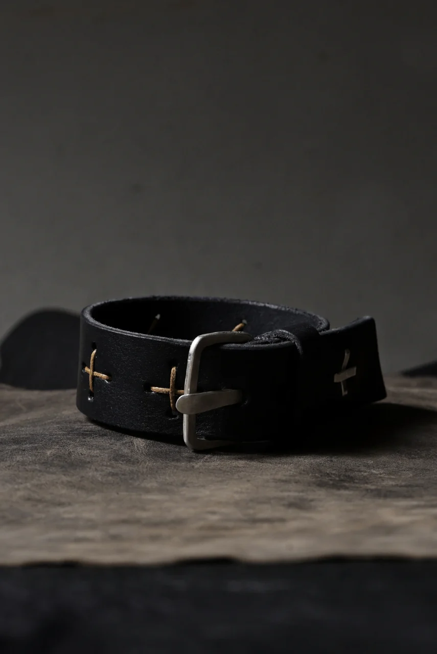 m.a+ cross stitched med wrist band / A-F8E1 GR 3,0 (BLACK) - Image 21