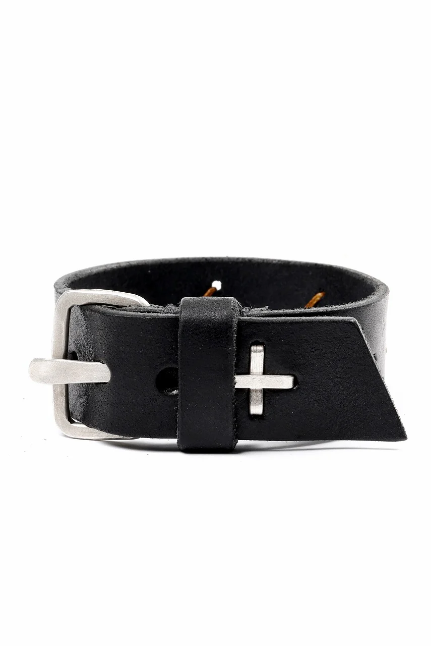 m.a+ cross stitched med wrist band / A-F8E1 GR 3,0 (BLACK) - Image 3