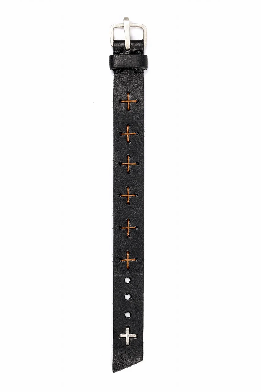 m.a+ cross stitched med wrist band / A-F8E1 GR 3,0 (BLACK) - Image 9