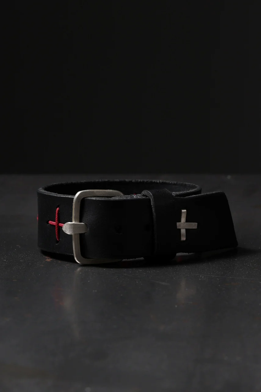 m.a+ cross stitched med wrist band / A-F8E1/GR 3,0 (BLACK) - Image 15